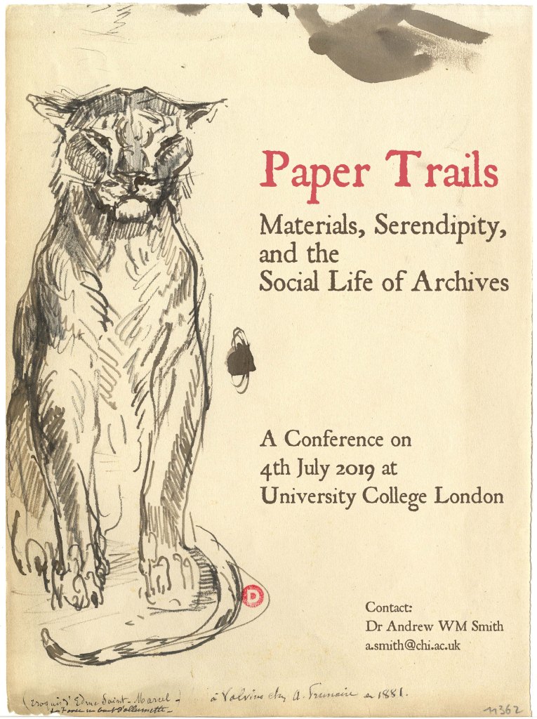 Poster form the 2019 Paper Trails conference